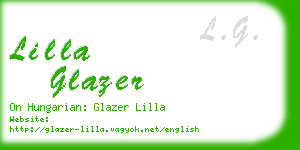 lilla glazer business card